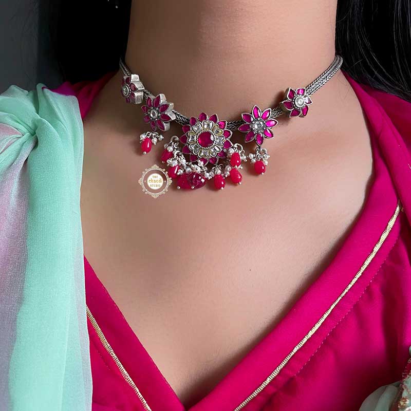 Muhurat 'Floral Paradise' Kundan Necklace