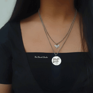 'Just Breathe &Amp; Have Faith' Necklace