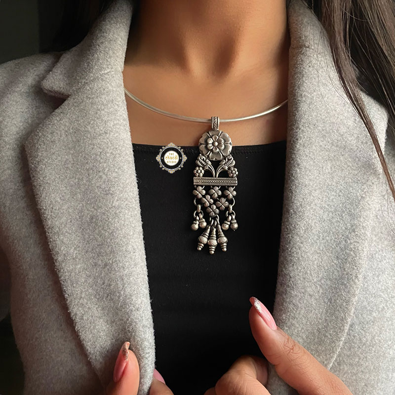 Timeless Parrot Jaal Pendant