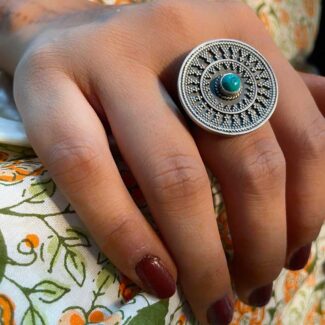 Utsav Intricate Rawa Revolving Ring