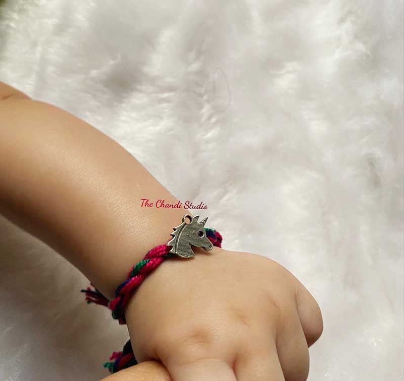 Sterling Silver Unicorn Rakhi (Kids)