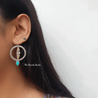 Silver Hoop Earring