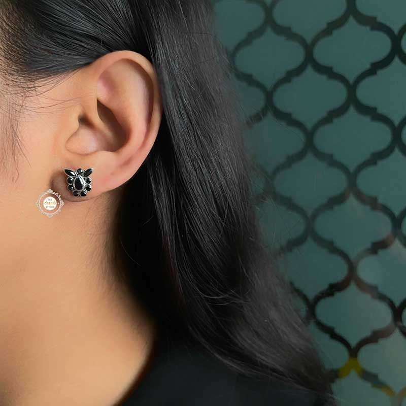 Rozana Quirky Stone Studs