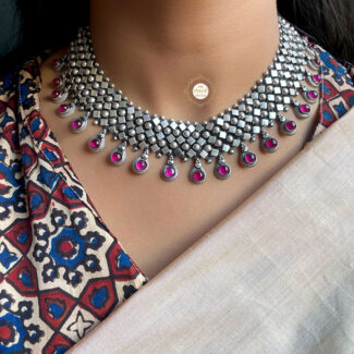 Utsav Chatai Romantic Ruby Necklace Set