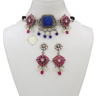 Muhurat Kundan Modern Maharani Necklace Set