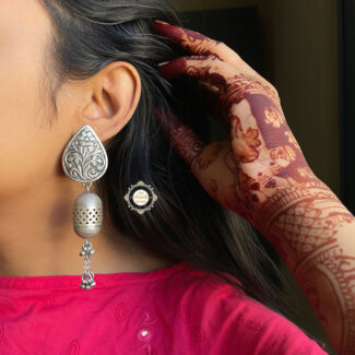 Floral Jharokha Jhumki Earring