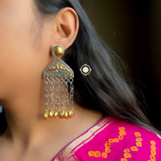 Noor Tribal Earring Dual Tone