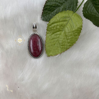 Classic Ruby Zoisite Stone Pendant