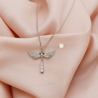 Sparkling Treasure Dragonfly Necklace