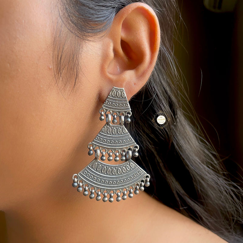 Sadabahar Three Layer Bell Earring