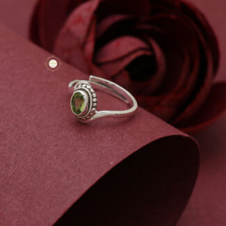 Peridot Semi Precious Stone Ring