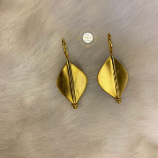 Full Gold Paan Hoop Earring