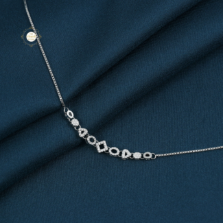 Sparkling Silver Shimmering Grace Anklet